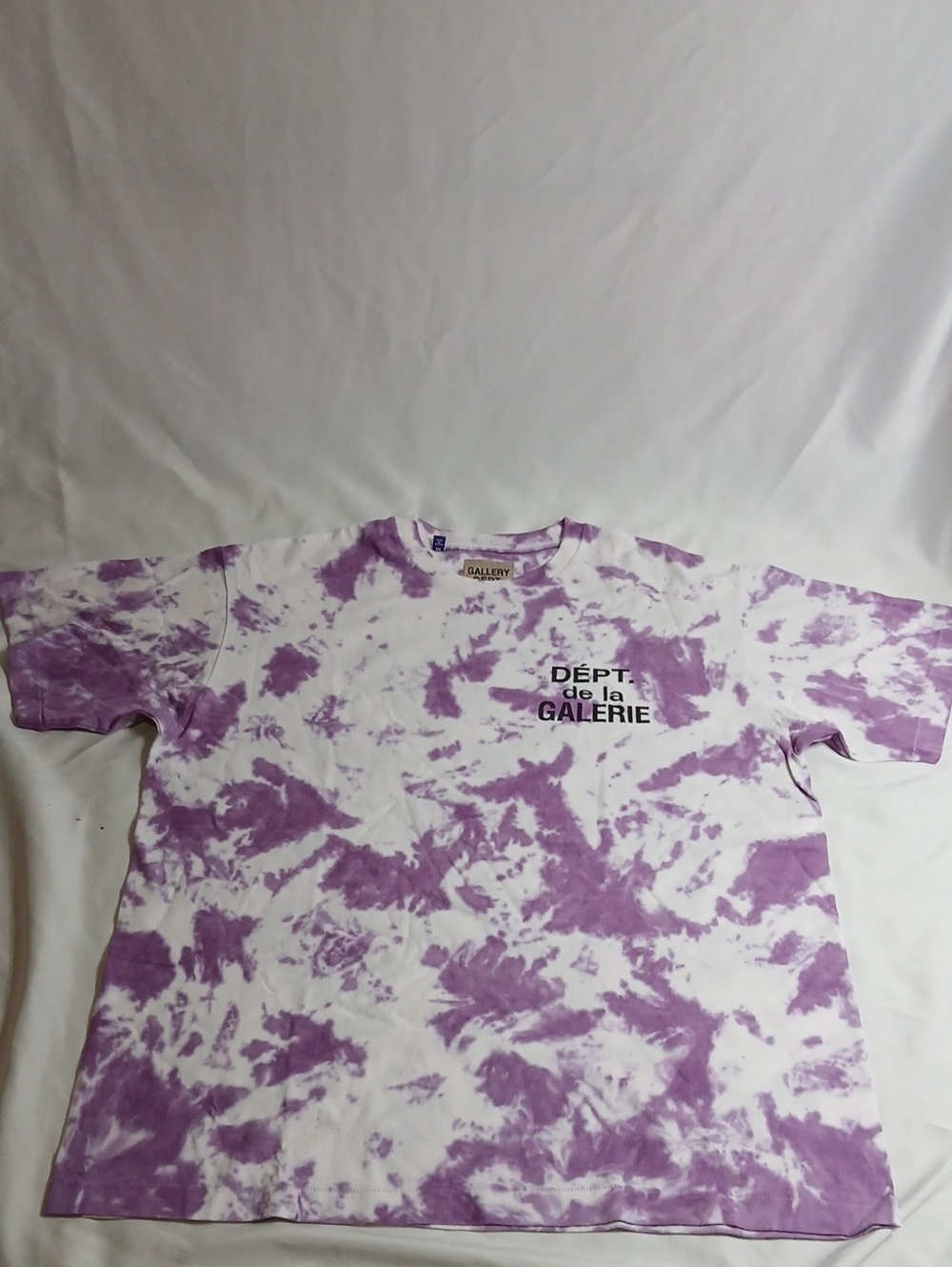 Gallery Dept Purple & White Tie-Dye Short Sleeve Tee